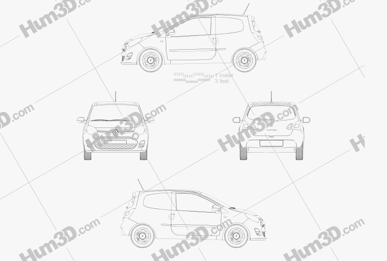 Renault Twingo 2012 設計図