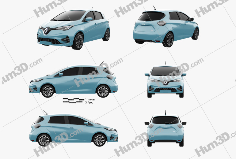 Renault Zoe 2022 Blueprint Template