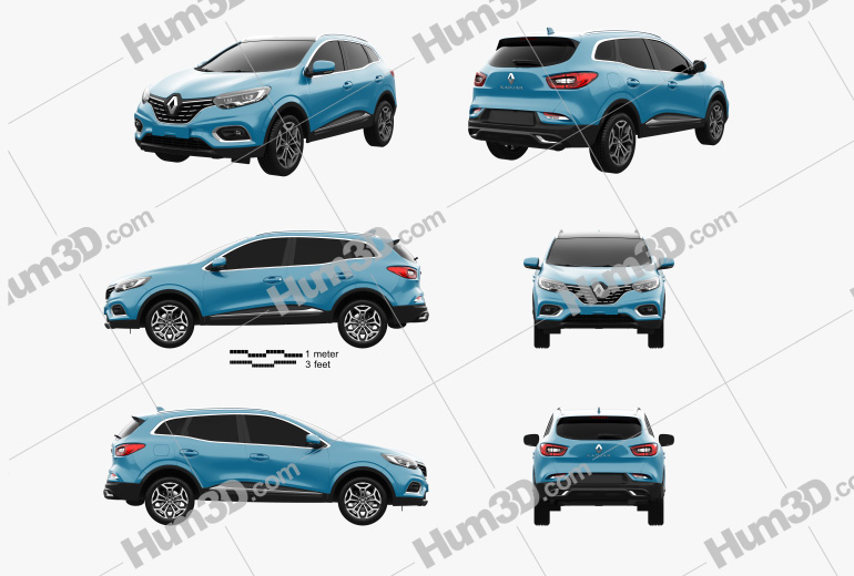 Renault Kadjar 2022 Blueprint Template