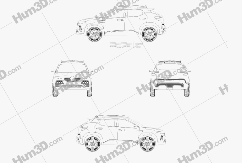 Renault Kiger 2021 Blueprint