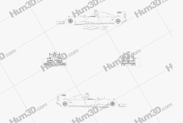 Sauber C35 F1 2016 Blueprint