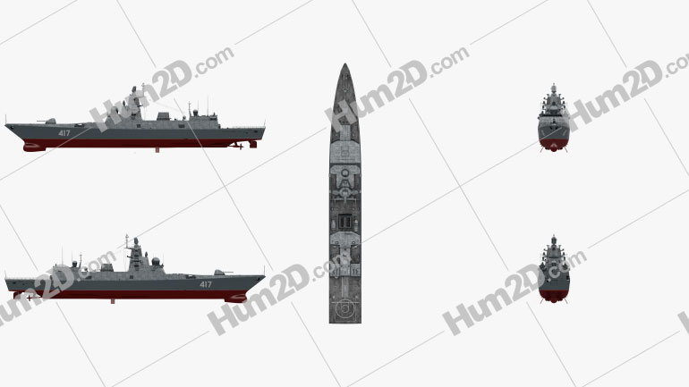 Admiral Gorshkov-class frigate Blueprint Template
