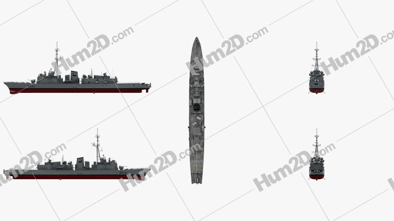 Georges Leygues-class frigate Blueprint Template