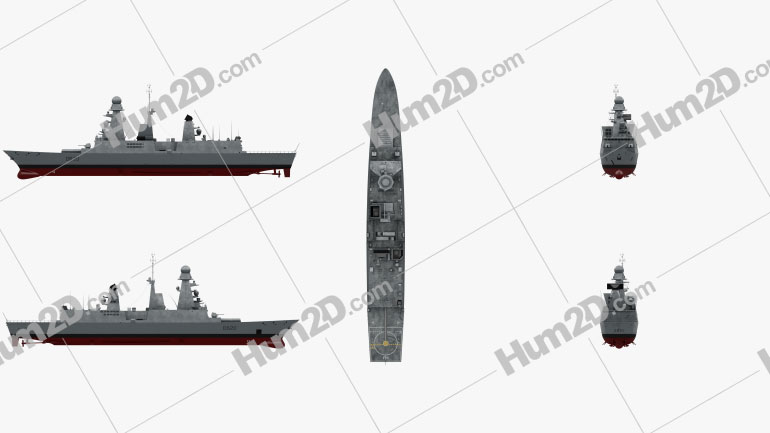 Horizon-class frigate Blueprint Template
