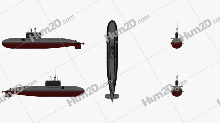 Kilo-class submarine Blueprint Template