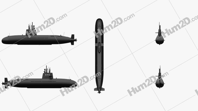 Oyashio-class submarine Blueprint Template