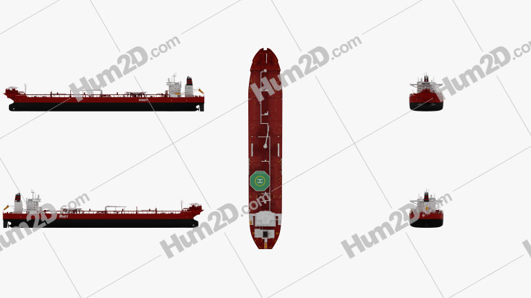 Shuttle Tanker Ingrid Knutsen Blueprint Template