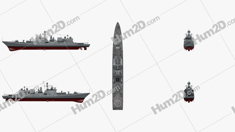 Talwar-class frigate Blueprint Template