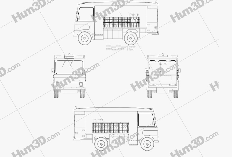 Smith Cabac Milk Float Truck 2016 Blueprint