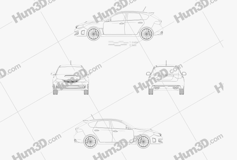 Subaru Impreza WRX STI 2012 Blueprint
