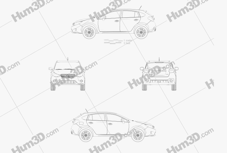 Subaru XV 2014 Blueprint