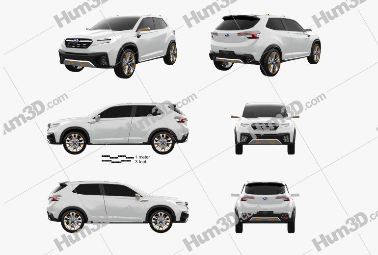 Subaru VIZIV Future 2015 Blueprint Template