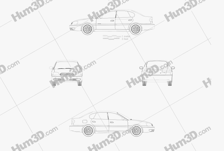 Subaru Legacy 2003 Blueprint