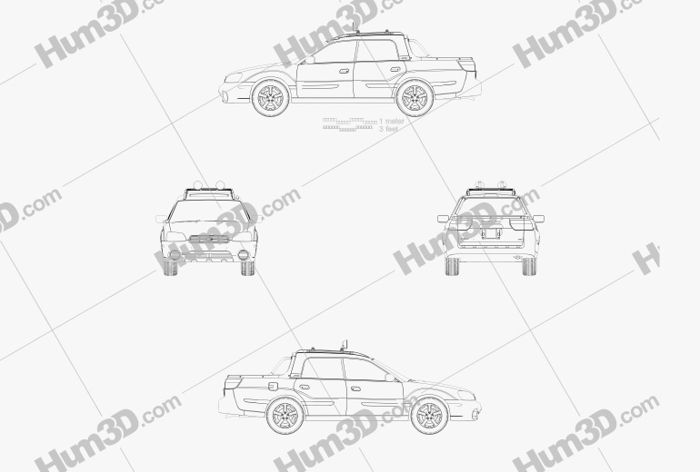 Subaru Baja 2006 Blueprint