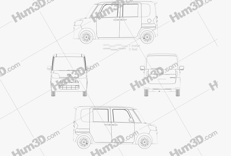 Subaru Chiffon 2020 Blueprint