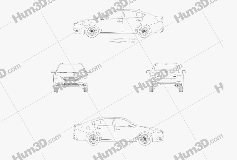 Subaru Legacy Touring 2022 Чертеж