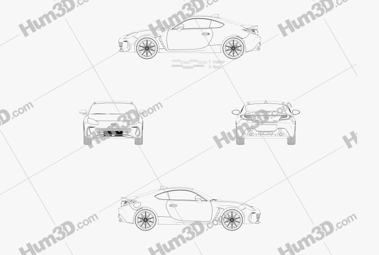 Subaru BRZ 2022 Blueprint