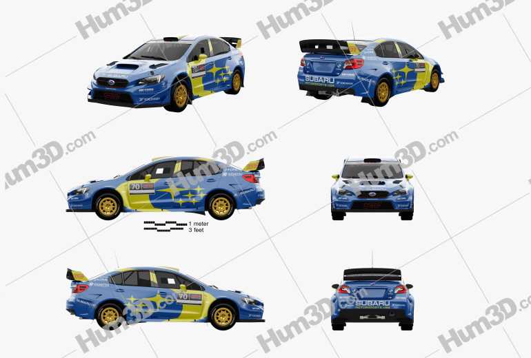 Subaru WRX VT20R Rally 2022 Blueprint Template