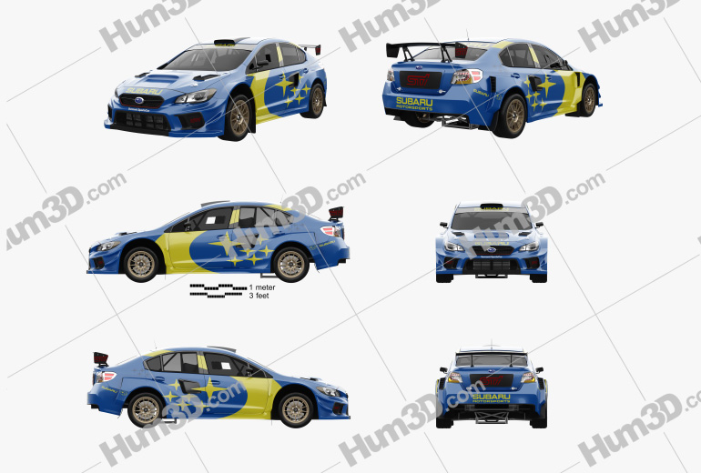 Subaru WRX Rally 2022 Blueprint Template