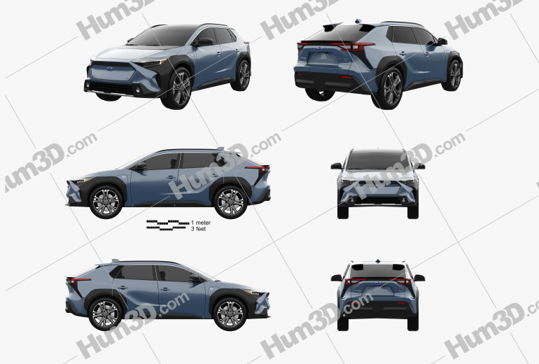 Subaru Solterra 2022 Blueprint Template