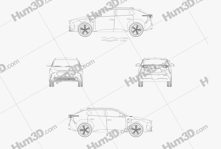 Subaru Solterra 2022 Blueprint