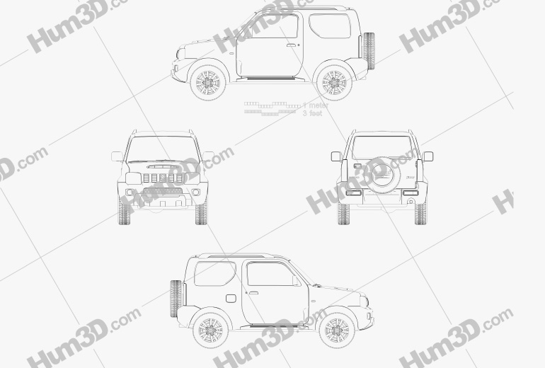 Suzuki Jimny 2013 設計図