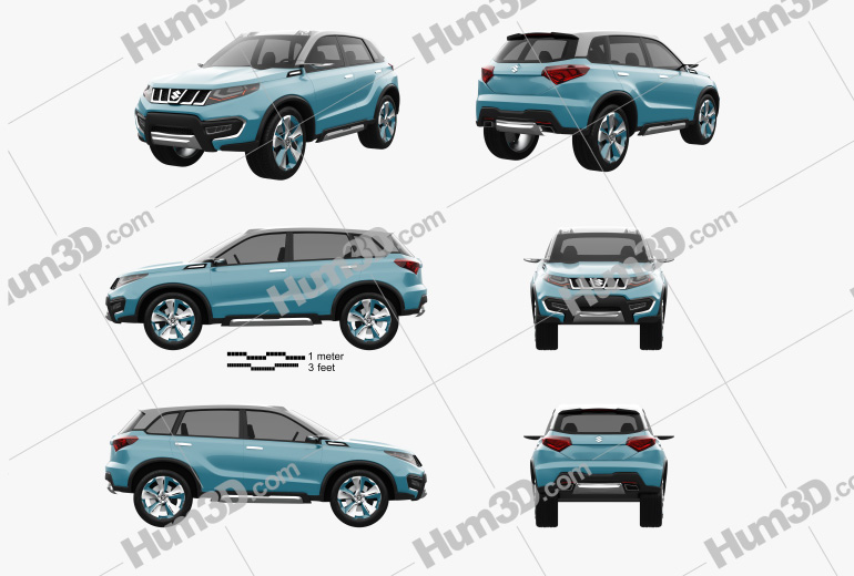 Suzuki iV-4 2014 Blueprint Template