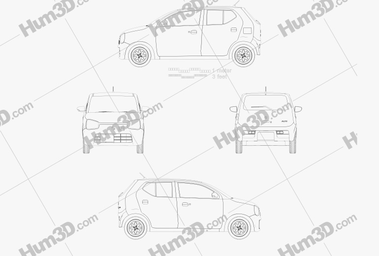 Suzuki Alto 2017 Blueprint