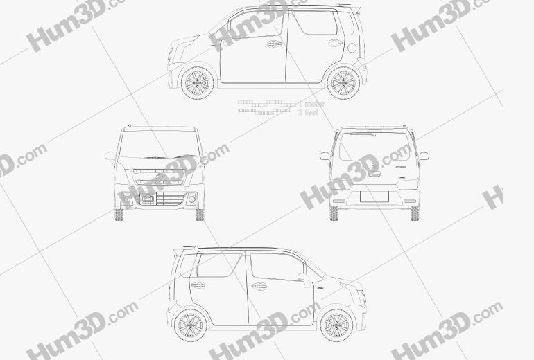 Suzuki Wagon R Stingray híbrido 2021 Blueprint