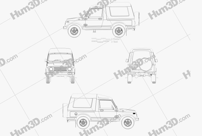 Suzuki Gypsy 2020 Blueprint