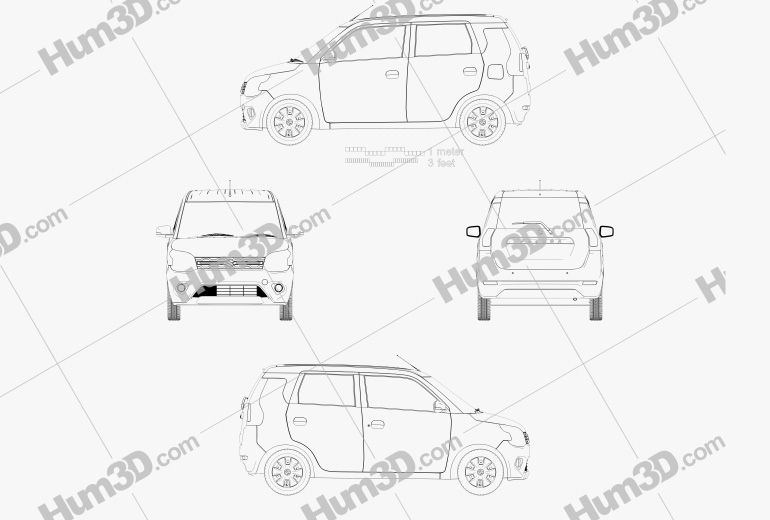 Suzuki Maruti Wagon R 2022 Blueprint