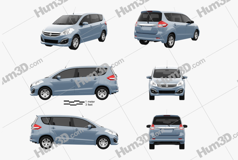 Suzuki Ertiga 2020 Blueprint Template