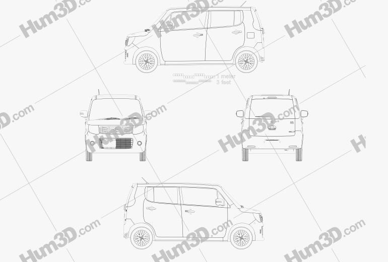 Suzuki MR Wagon Wit TS 2014 Креслення