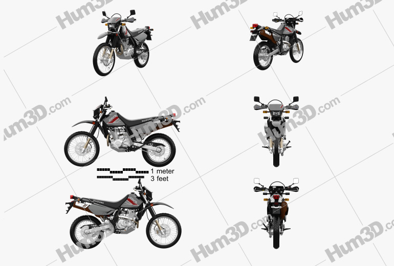 Suzuki DR650S 2022 Blueprint Template