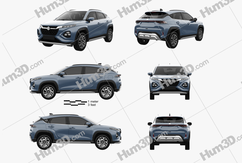 Suzuki Maruti Fronx 2023 Blueprint Template
