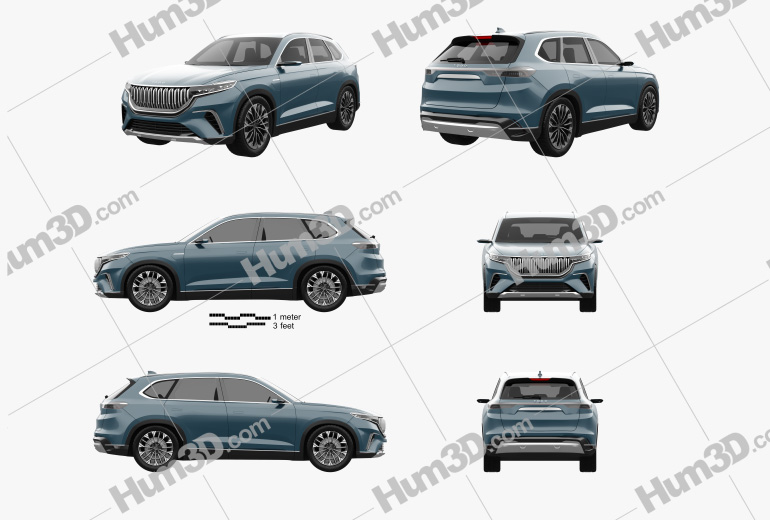 TOGG SUV 2019 Blueprint Template