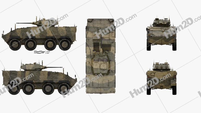 CM-32 Armoured Vehicle Blueprint Template