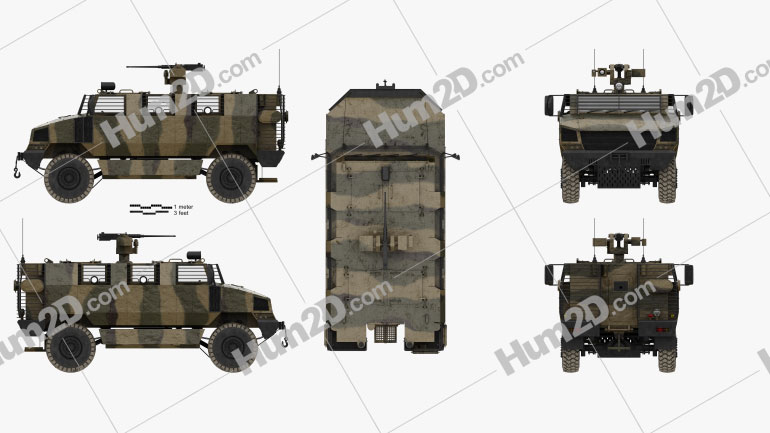 Golan MRAP Armored Vehicle Blueprint Template