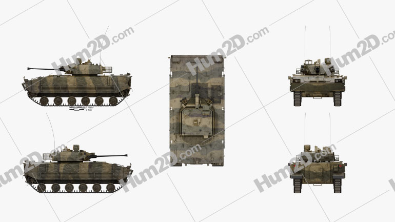 K21 KNIFV Infantry Fighting Vehicle Blueprint Template