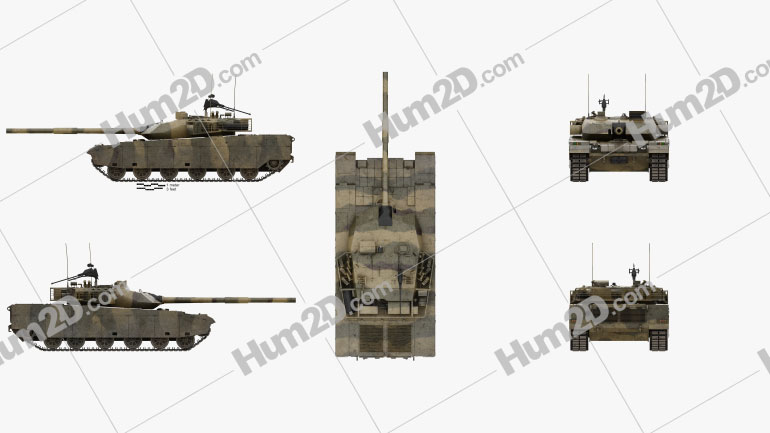 VT-4 (MBT-3000) Tank Blueprint Template