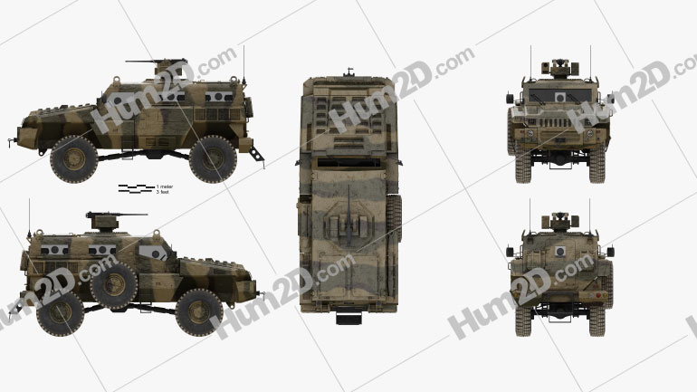 Marauder Armoured Personnel Carrier Blueprint Template