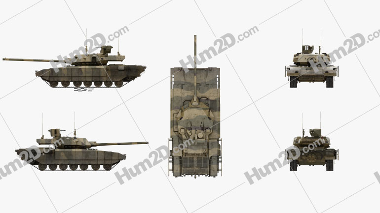 T-14 Armata Blueprint Template