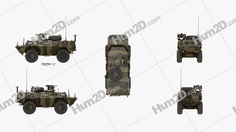 Textron Tactical Armoured Patrol Vehicle Blueprint Template