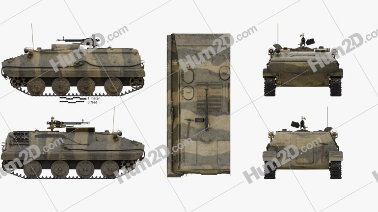 Type 63 Armoured Personnel Carrier Blueprint Template