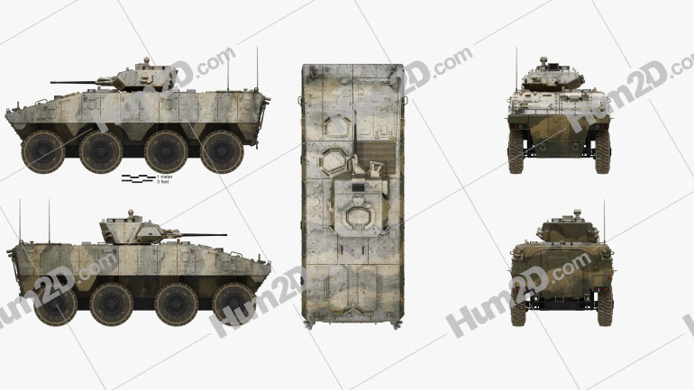 VBCI Infantry Fighting Vehicle Blueprint Template