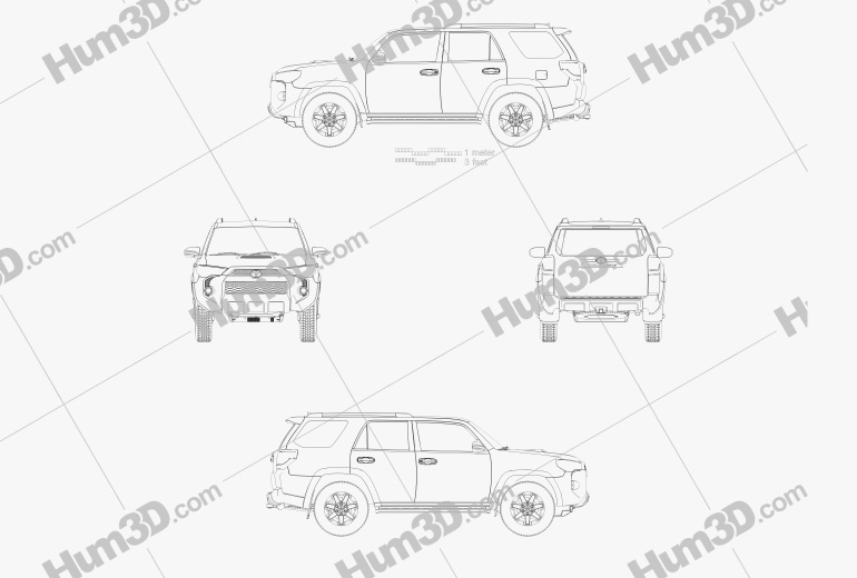 Toyota 4Runner 2013 設計図