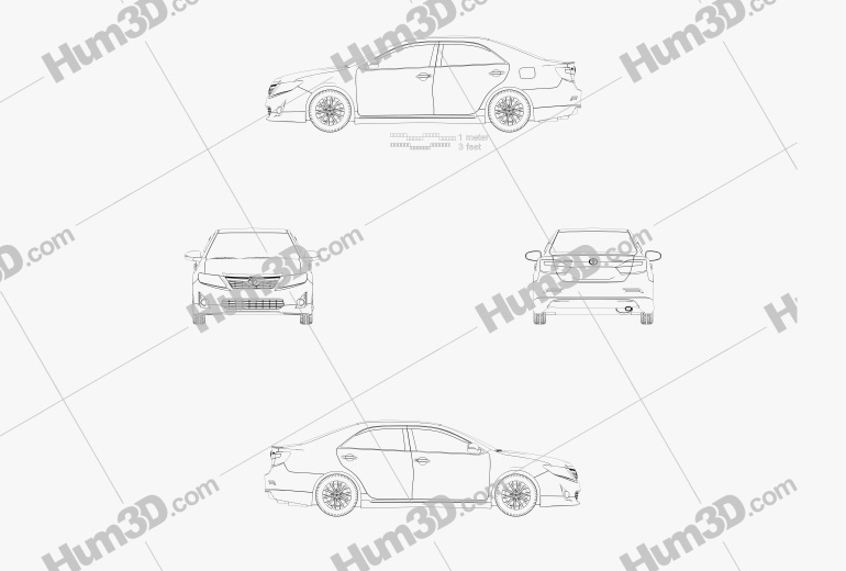 Toyota Camry ハイブリッ 2011 設計図