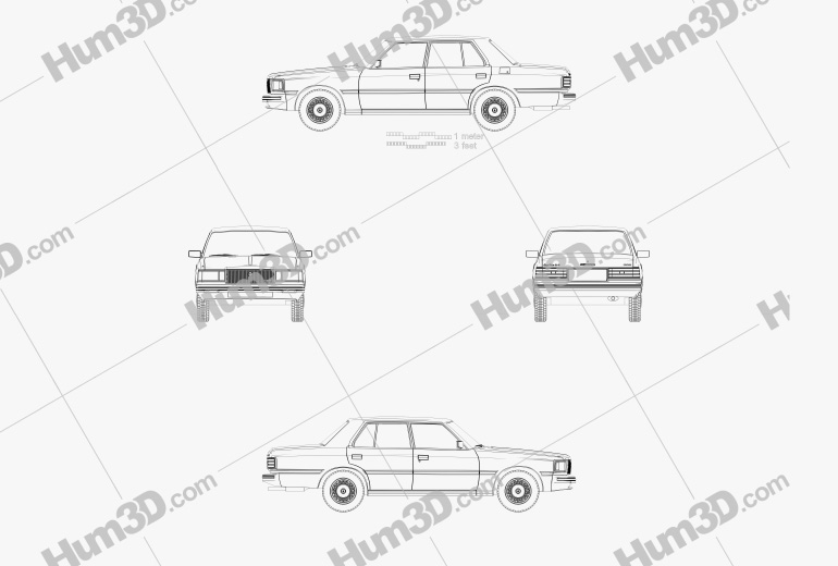 Toyota Crown (S110) Super Saloon 1982 Blueprint