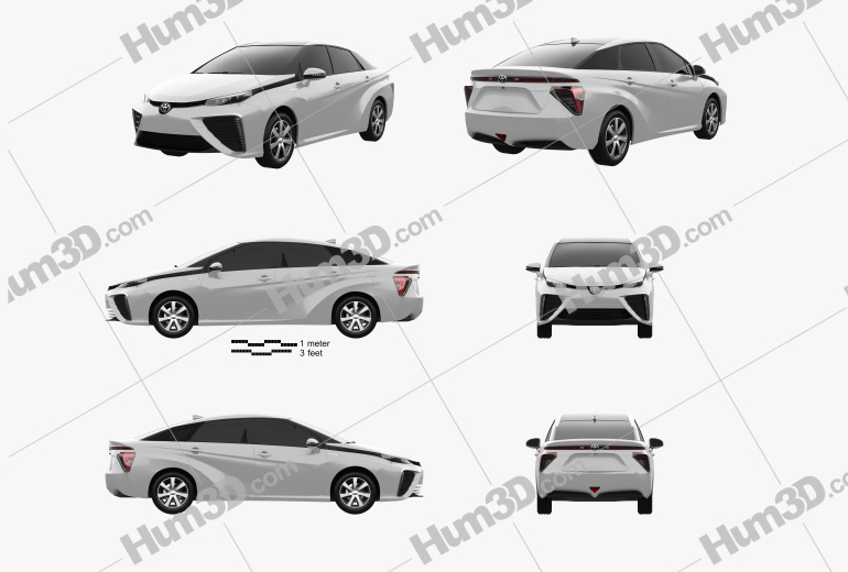 Toyota FCV 2017 Blueprint Template
