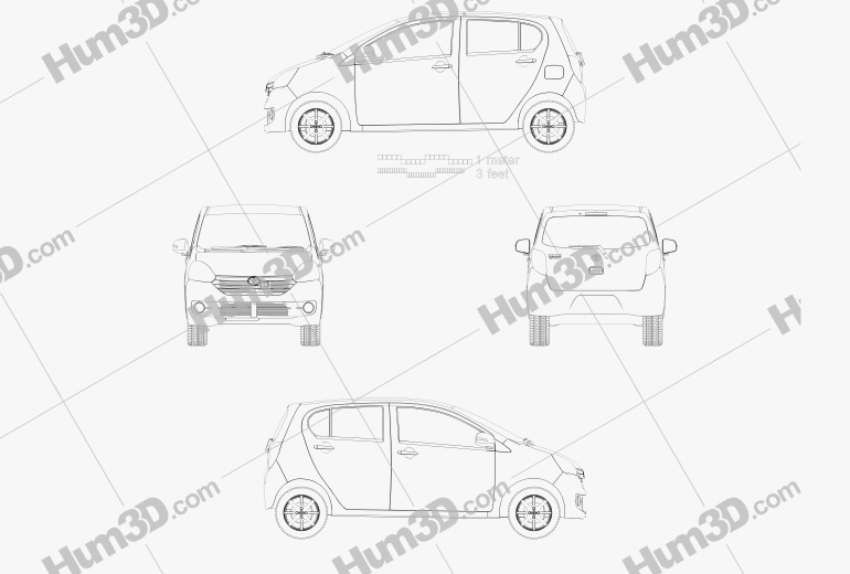Toyota Pixis Epoch 2016 Blueprint